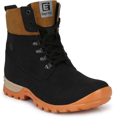 EEGO ITALY Outdoor Boots For Men (Black , 7)