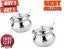 Urban Elegance Stainless Steel Ghee Pot, Oil Container with Lid and Spoon, 1 Piece (250 ml)