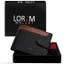 LOREM Black-Brown Dual Color Bi-Fold Faux Leather 5 ATM Card Slots Wallet For Men WL45