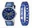 Boys and Men's Exclusive Men Blue Boys watch and Men watches Hand watch men Sports gents stylish Leather Belt King Braelect gift Analog Watch - For Boys