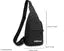 Waterproof Sling Bag Ultra Light Crossbody Pack with Adjustable Shoulder Strap Anti-theft Shoulder Daypack for Outdoor Sports Hiking (BALCK)