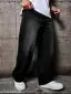 MENS WHISKER BLACK JEANS// BAGGY MENS JEANS