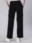 Six pocket designer straight women black jeans
