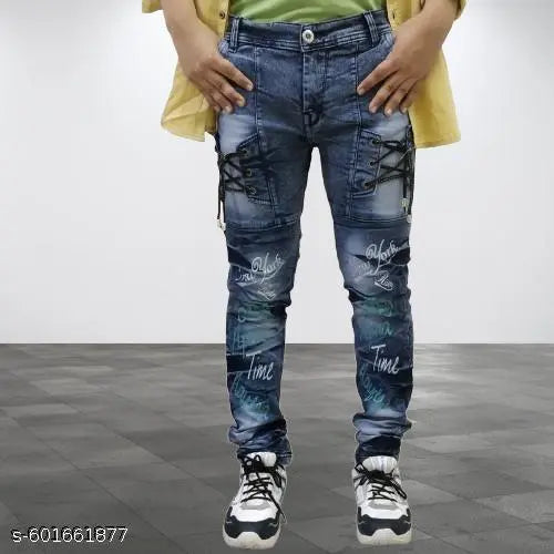 Baggy Straight fit Men's Cotton Jeans