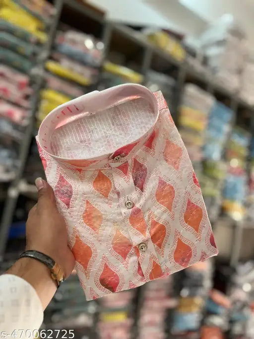 Men CROSSED Work Kurta Best Quality At Lowest Price Set