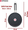 Iron Tawa Tadka Pan And Deep Bottom Kadhai Combo Pack Induction Bottom Cookware Set (Iron, 4 - Piece)