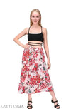 Women printed skirt long
