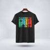 Contrast Black & Green Printed Men's T-Shirt