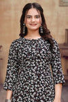 Graceful Multicolor Floral Print Women's Kurta