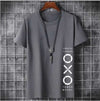 Sophisticated Black & Grey Printed Men's T-Shirt (Pack of 2)