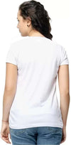 Matching Printed Couple's White T-Shirt (Pack of 2)
