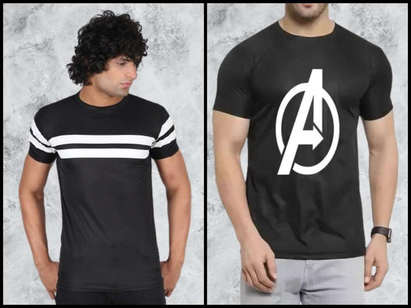 Subtle Black Striped Men's T-Shirt