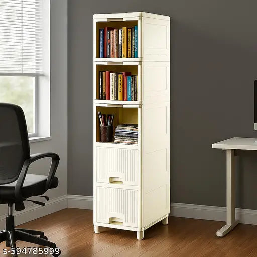 Book Shelf, Kids Books Racks for Home Plastic, Bookshelf for Home, Book Shelves, Book Stand, Book Organizer, Book Rack for Study Room/Library