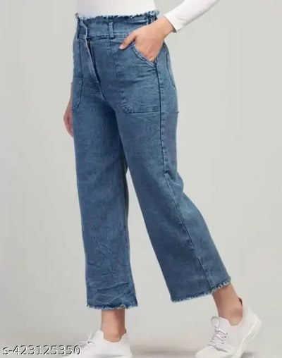 WOMEN JEANS JEAN FOR WOMEN WOMEN DENIM JEANS WOMEN BELL BOTTOM PLAZZO WOMEN DENIM PLAZZO