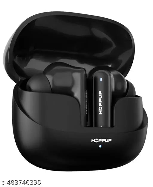 Hoppup AirDoze F51 Earbuds with 40H PlayTime, 40MS Low Latency, AI ENC & 5.4v Bluetooth (Stealth Black, True Wireless)
