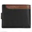 LOREM Black-Brown Dual Color Bi-Fold Faux Leather 5 ATM Card Slots Wallet For Men WL45
