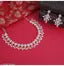 CZ STONE NECKLACE WITH EARRING WOMAN JEWELLY SET