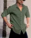 knitted fabric Structured Regular Fit Full Sleeves Shirt
