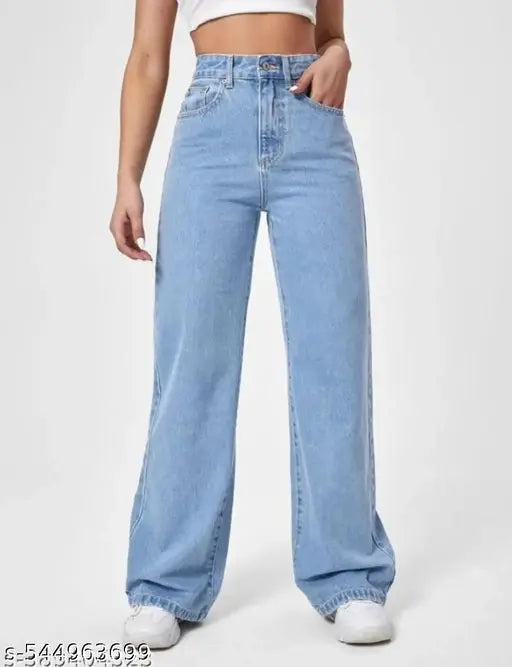 Girls Cute Fashionable Festive Stylish Denim Jeans For Women