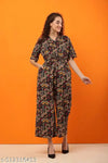 FOUR BROTHER'S STYLISH CREPE FABRIC JUMPSUIT FOR WOMEN | JS03