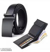 Men’s Black Belt With Black Wallet Combo Set