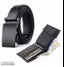 Men’s Black Belt With Black Wallet Combo Set