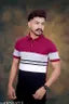 Men Striped Polo Neck Cotton Blend Multicolor T-Shirt | polo shirts | striped shirts | Cotton T shirt | striped T shirt