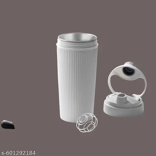 Homiefix Stainless Steel Protein Shaker with Steel Blender Gym Shaker Bottle for Protein Shake Gym Protein Shaker Bottle (Capacity-620ml) (GREY)