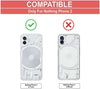 Nothing Phone 2 Rubber, Plastic Back Cover (Black, Transparent, Shock Proof)
