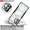 Nothing Phone 2 Rubber, Plastic Back Cover (Black, Transparent, Shock Proof)