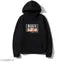PEZOZ Men Anime Casual Sweatshirt Hooded for Men Regular fit Jujutsu Sweatshirt Goku Satoru Fleece Black Full Sleeve