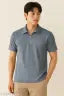 “Premium Frill Fabric Half Zip Collar T-Shirt – gray Edition for casual and Daily use wear