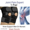 Adjustable Cap Support Brace Sports Gym Running Arthritis Joint Pain Relief Knee Support (Black)