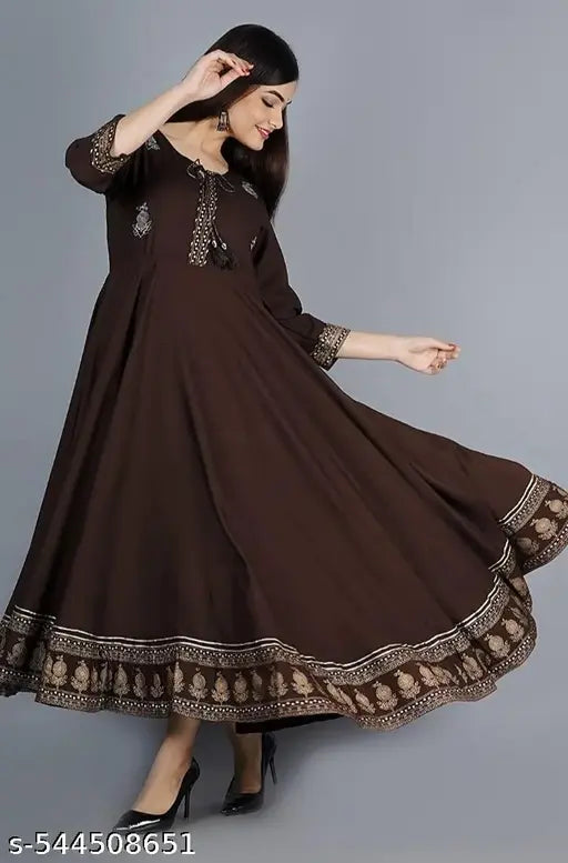 women casual embroidery kurta