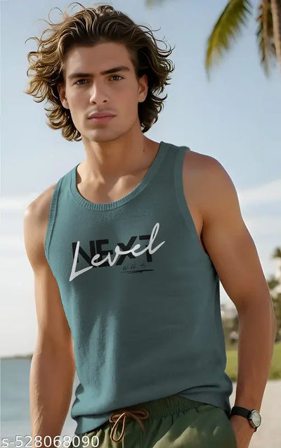 ORIGINAL CREATOR Men's Round Neck Trendy Sleeveless Pure Cotton Vest