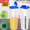 2Seven Plastic Microsafe Oil Dispenser-Pack of 2 (1000 ml, Blue)