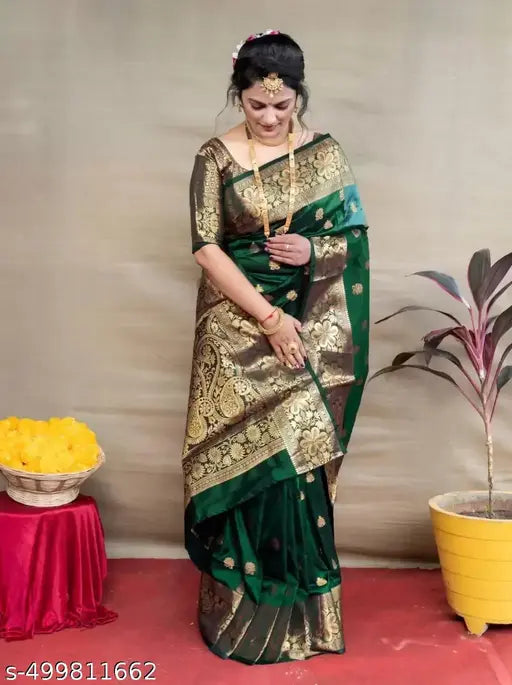 Woven Banarasi Jacquard Saree