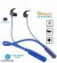 Wireless Bluetooth Neckband In Ear Neckband Earphone with Mic, With 220mah Battery 8-9 Hours Playtime, bluetooth earphones, bluetooth headset, Bluetooth Headphones Super Sound High Bass Long Battery Life - Blue
