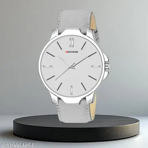 Trendy Grey Color Analog Watch For Mens