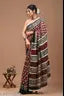 NEW PURE COTTON MULMUL HAND BLOCK PRINTED SAREE WITH BLOUSE