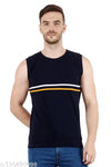 Summer Sando Standard Men's Vest | Men's Stripped Sando Vest | Navy Men's Gym "Vest"