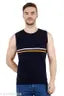 Summer Sando Standard Men's Vest | Men's Stripped Sando Vest | Navy Men's Gym "Vest"