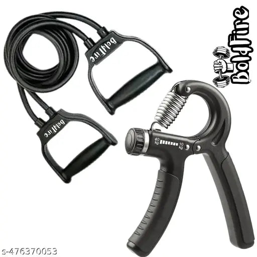 BoldFire Fitness Combo Of Toning Tube with Hand Grip for Body Workout Gym & Fitness Kit (Pack of 2)
