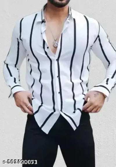 Laycra Printed Men Shirt