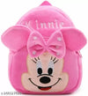 AK INTER presents a kids school bag made with fine quality of Fabric school bag PINK Minnie