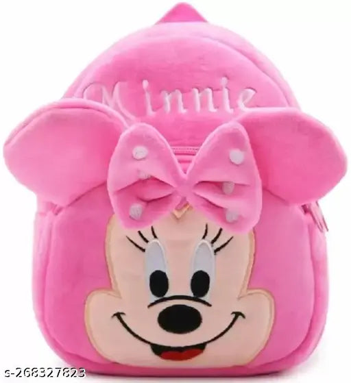 AK INTER presents a kids school bag made with fine quality of Fabric school bag PINK Minnie