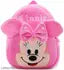 AK INTER presents a kids school bag made with fine quality of Fabric school bag PINK Minnie