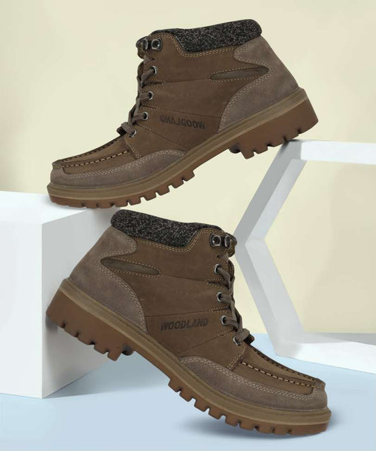 WOODLAND Boots For Men (Khaki , 9)