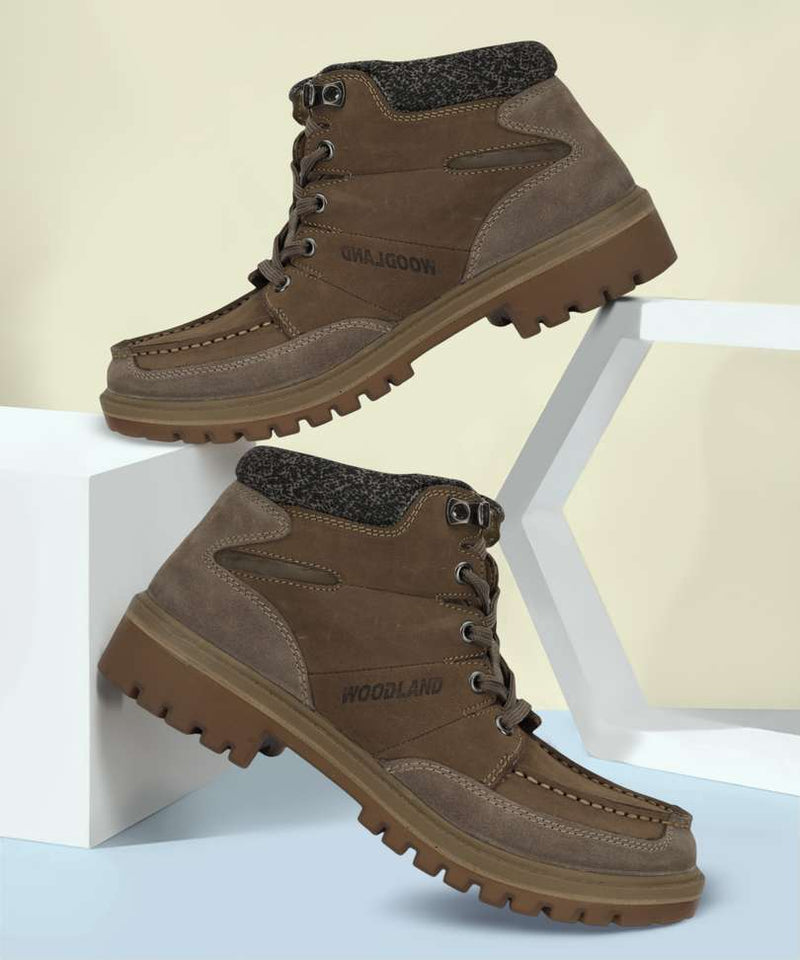 WOODLAND Boots For Men (Khaki , 9)
