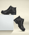OMEE GOLD New DMS Steel Toe Army/NCC/Police Boots For Men (Black , 8)
